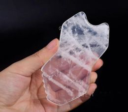 Rocas 20pcs peine de belleza cuarzo piedra gua sha herramienta natural de guasha masaje masaje cara cabeza herramienta de atención médica