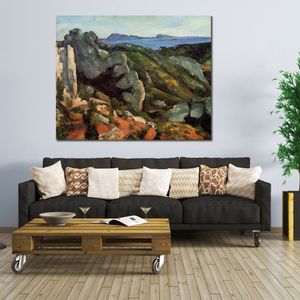 Rotsen bij L Estaque Paul Cezanne schilderij hedendaagse canvas kunst handgeschilderde olie kunstwerk Home decor