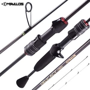 Rod Reel Combo Mavllos DELICACY L.W 0.6-8g UL Fishing Rod Casting Spinning Rod Ultralight Carbon Fiber Hollow Solid 2 Tips Bait Casting Rods 230608