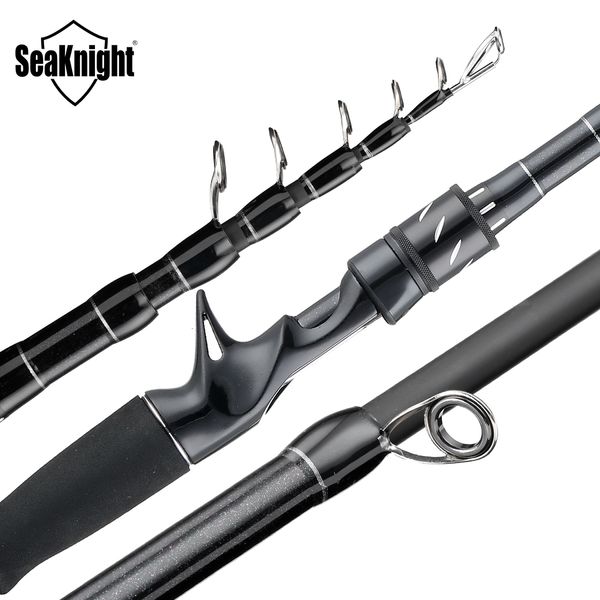 Canne Moulinet Combo SeaKnight Sange II 2.1M 2.4M Carbone Canne Télescopique Leurre Canne À Pêche Coulée Spinning Canne Voyage Canne 7-25g 10-30g Pêche M MH 230608