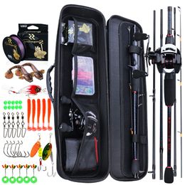 Rod Reel Combo Sougayilang Casting Fishing and Set with Bag Line Lures Bass 8kg Max Drag 230609