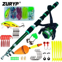 Carrete de caña Combo ZURYP Pesca giratoria y Combo1.8M Telescópico con 5.2 1 3BB Fishign Max Drag 5kg Kit completo 230609