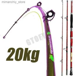 Staven BOOT VISSINGSGRADEN Draagbare vissersboot Staaf Lure Rod Ultralicht Hard koolstof Visserijstaaf 1,8 m 2,1 2 M 2,4 M Rode Threesection Nieuwe Fi