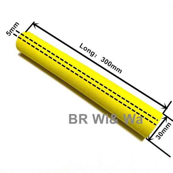 Tiges BR WiWa 5mm trou droit EVA pour la Production de flotteur longueur 300mm O/D 30mm haute qualité canne à pêche réparation canne construction 3 pièces/lot