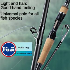 Hengels Fuji Gidsring Hengel Koolstofvezel Draaiend Gieten Ultralicht Kunstaas Hengel Aas WT 640g Lijn WT 835LB Snelle Bass Hengels