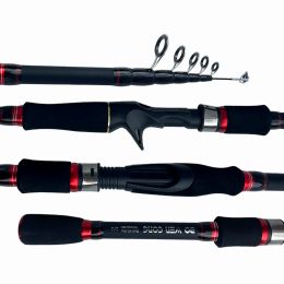 Staven Ghotda M Power Hard Telescopic Casting Fishing Rod Spining 1,8 m 2,1 m 2,4 m 2,7 m koolstofvezel reispool voor aascasting haspel