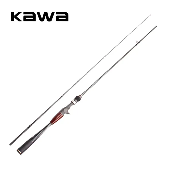 KAWA – canne à pêche en Fiber de carbone, deux Sections, tige rapide, siège Fuji et anneau de leurre, canne à lancer et à filer, de haute qualité, livraison gratuite