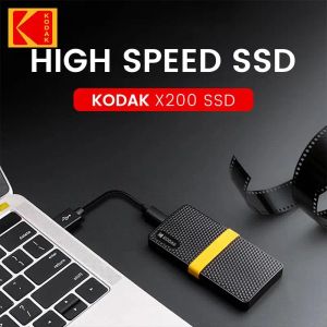 RODS KODAK DISC HARD EXTERNE 1TB USB3.1 MINI PORTABLE SSD X200 HD EXTERNO 256G 512G Mobile Solid State Drive pour ordinateur portable