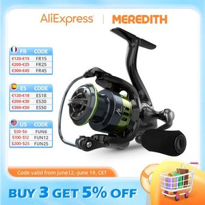 Rods Meredith Sagittarius Series Stainless Steel Bearing Spinning Fishing Reel 16kg Max Washer Drag for Sea Fishing Carp Fishing