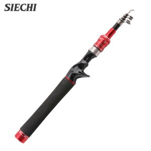 Staven SIECHI NIEUWE 1.5M 1.8M 2.1M 2.4M Carbon Hengel Telescopische Lokken Hengel Casting Spinhengel reizen Hengel