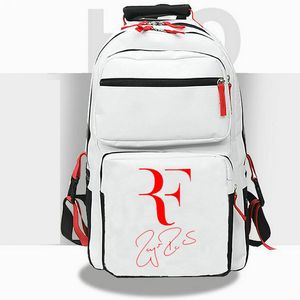 Roger Federer rugzak Best Player dagrugzak Tennis Star schooltas Sport Print rugzak Casual schooltas Wit Zwart dagrugzak