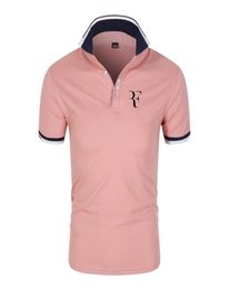 Roger Federer pour hommes Polo F Letter Print Golf Baseball Tennis Sports Polo Top Tshirt 2207192335419