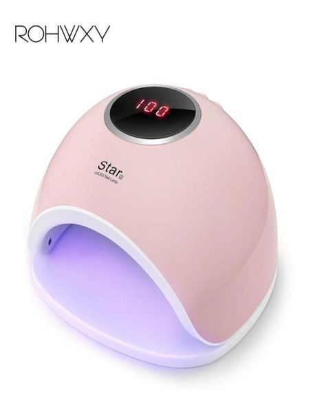 Rohwxy Star 5 72 W Led Secador de esmalte de hielo Todo para manicura Gel Barniz Lámpara de uñas híbrida Uv J1906268482527