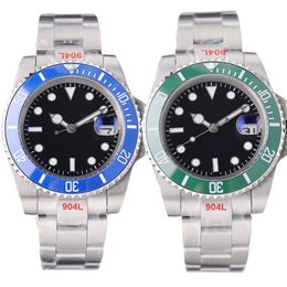 Hoge kwaliteit vintage automatische horloges Waterdicht Luxe Lichtgevende vintage man Horloges blauw groen Bezel relojes Mechanische herenhorloges populair 3a horloge