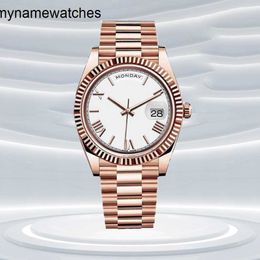 Rolaxs Watch Designer Daydate Quartz Движение Чистое завод для мужчины с коробкой 3641 мм с полной стали 2831 мм женщины в стиле классические наручные часы Montre D