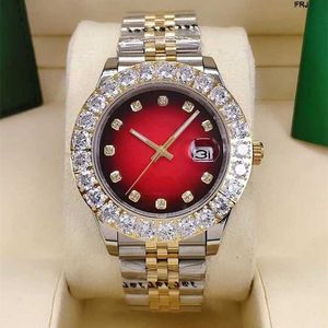 Rolaxs Watch Diamond Fashion Full Automatic Mechanical Tamaño 43 mm Hermoso espejo de zafiro con cuentas Función impermeable como un regalo FRJ