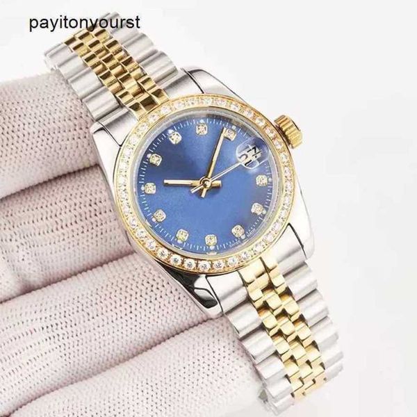 Reloj Rolaxs Relojes de diamantes Relojes de pulsera para mujer Relojes automáticos Montre de acero inoxidable Suizo 3641 mm Reloj de pulsera de imitación luminoso resistente al agua para mujer Wa