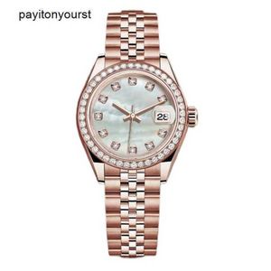 Rolaxs horloge diamanten horloges dames luxe mode automatische saffierspiegel roestvrijstalen armband 31 mm Stuur mijn vriendin rj