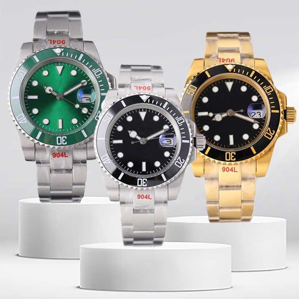 Reloj Rolaxs para hombre 8215 Movimiento Submarinos Gmts Pepsis Yachts Relojes Datejusts Alta calidad 40 mm Zafiro 904 Acero inoxidable Mecánico Automático Resistente al agua