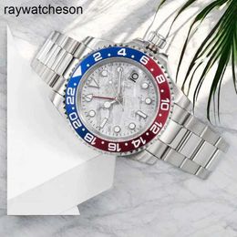 Rolaxs Montre Montres Suisses Montre-Bracelet Automatique de Haute Qualité Hommes Super Clones 2813 Mouvement Céramique Mécanique Saphir 40mm Acier Inoxydable Nager w