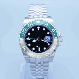 Rolaxs Relógios Designer ST9 Super U1 Homens 3866 Relógio Movimento Automático GMT Cerâmica Sapphire Dial Master 2 Jubileu Pulseira Relógio de Pulso Mens Relógios Reloj HBI0