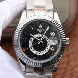Rôle Di Zf Factory N-Sky's Watch Super-Orologio Lusso 9001 Mouvement 904L Reffiné en acier de montres de 42 mm de diamètre 70 heures