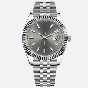 31mm 36mm e relógios de designer de alta qualidade 41mm relógio masculino movimento automático relógios cinza prata designer vidro safira à prova d'água luxo moda orologio