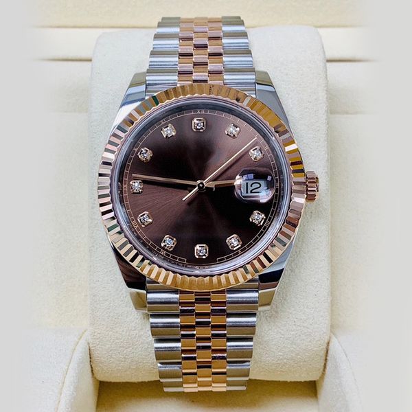 rolej avec diamant Montre pour homme datejust montre mécanique automatique 36/41MM 904L toutes les montres en acier inoxydable Femme 28/31 pile à quartz super lumineuse montre de luxe