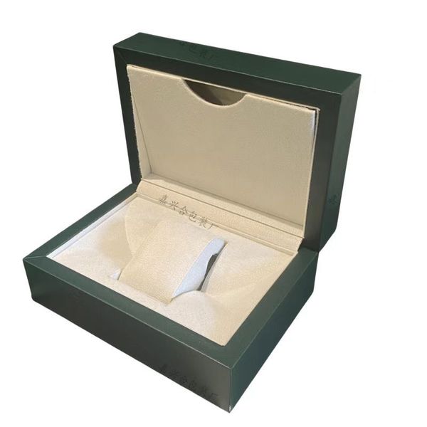 RoleS Boxes haute qualité mystère vert boîtes de montre sac en papier certificat en bois hommes cadeau original accessoires sous-marin