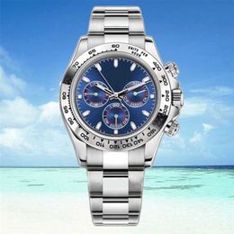 Roles Clean Factory Dayton Watch 4130 Кварцевый механизм с сапфировым стеклом Роскошный бренд для мужчин Механический механизм 40 мм Складная пряжка Золото Hardlex Водонепроницаемый