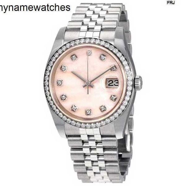 Roles Watch Relojes suizos Diamond s Relojes de lujo para mujer Mecánico automático Resistente a los arañazos Cristal de zafiro 36 mm Esfera de nácar Reloj para mujer