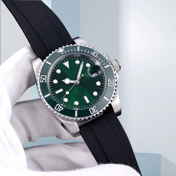 rôles Montres Montre de haute qualité homme automatique lumineux verre saphir étanche montre montres machanical Mouvement Montres-bracelets montres fantôme vert