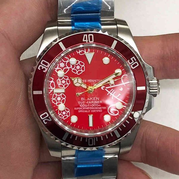 Rolesx uxury montre Date Gmt luxe hommes montre mécanique souris cercle eau fantôme entièrement automatique Qs07 suisse es marque montre-bracelet