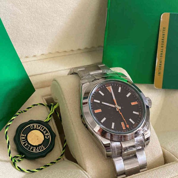 Reloj de lujo Rolesx Date Gmt montre de luxe mens es 116400 mecánico automático estilo clásico 40 mm acero inoxidable completo Swim zafiro luminou 2KC6