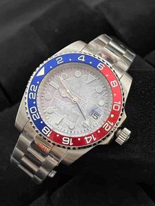 Rolesx uxury Watch datum GMT oxex u1 polshorloges fabriek AAA Mens horloges automatisch mechanisch 40 mm horloge roestvrijstalen blauw zwart keramiek