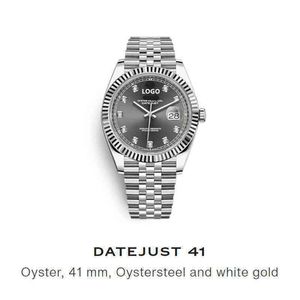 Rollenx uxury Watch datum GMT Polshorloges Dayjust Luxe horloges Business Classic Diamond 41mm automatische man Mechanisch roestvrij staal