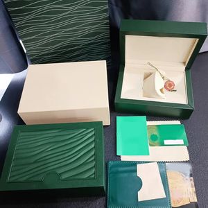 Boîtes de montres ROLEX pour hommes GMT Montre vert foncé Dhgate Box Gift Datejust Case For Watches Yacht watch Booklet Card Oyster watch Explorer Montres Boîtes boîtes mystère u1