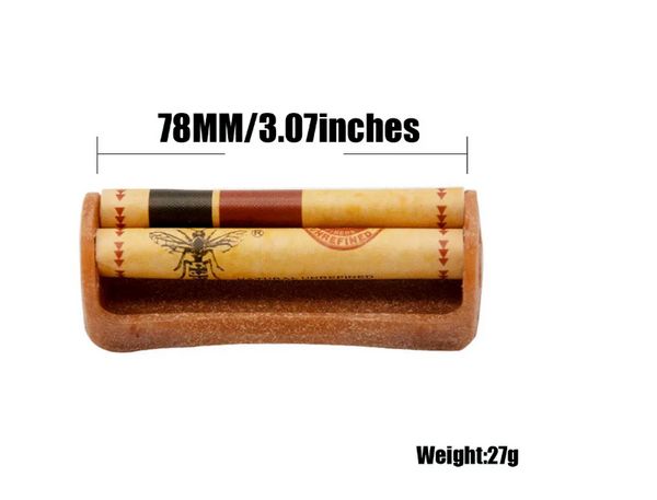 Máquina de rollo 78MM 1 1/4 Rodillos para fumar tabaco Máquina de rollo de cigarrillos de alta calidad Rodillo de papel fácil de usar Accesorio de pipa de mano de humo