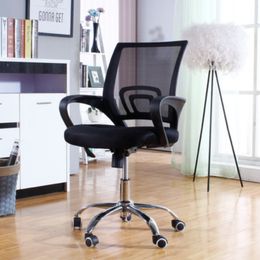 Rouleau noir rotation de chaise de bureau ordinateur Mesh Détente pas cher chaise de bureau confortable chaise mobile pivotant Cadeira de Escritorio ornement