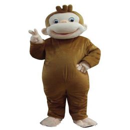 Roller Monkey Curious George Monkey Disfraces Disfraces de mascotas Disfraces de dibujos animados de Holloween Mascot s205c