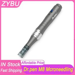 Roller Professional dr pen ultima M8, stylo derma rechargeable, système de microneedling, dermapen avec cartouches d'aiguilles, mésothérapie, soins de la peau