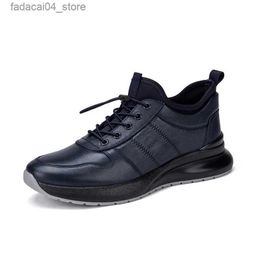 Zapatos con ruedas GOLDEN CAMEL Zapatos de lujo para hombre Zapatillas de deporte masculinas negras informales Zapatos de cuero transpirables para hombres 2023 Otoño Nueva moda de negocios Q240201