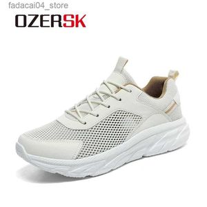 Chaussures à roulettes OZERSK été baskets hommes chaussures respirant maille léger marche chaussures décontractées à lacets conduite hommes mocassins Zapatos Casuales Q240201