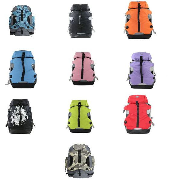 Sac à dos pour patins à roulettes, organisateur professionnel, conteneur pour hommes, élégant, sac de Sport en ligne en Nylon, sacs à dos de rangement bleu 231225