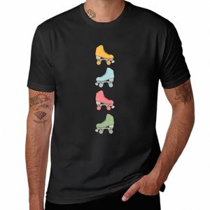 Patins à roulettes T-Shirt Chemisier uni T-shirts lourds pour hommes G3q5 #