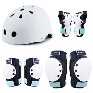 Casque de protection de patinage à roulettes pour adolescents adultes, cyclisme en plein air, escalade, genouillères, coudières, équipement de protection de la tête de la main 240304