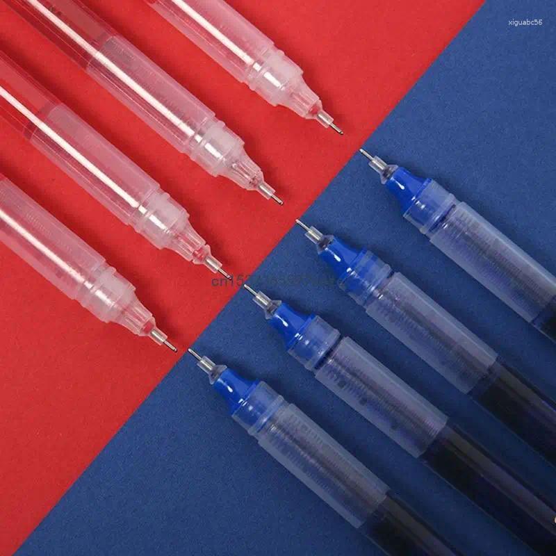 Roller Tip 0.5mm Refill Gel Pen Straight Liquid Ballpoint Writing Tool Office School Stationery S