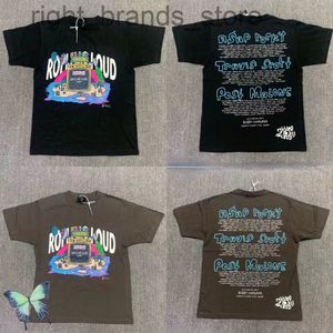 Camiseta de manga corta con grafiti pintado a mano, exclusiva de Rolling Loud Miami, W220811