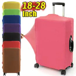 Roule de bagages à bagages Protecteur Protecteur Couleurs de tissu élastique Baguage Baggage Affiche pour la poussière adaptée aux accessoires de voyage de 1828 pouces 240429