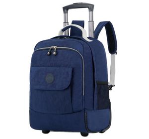 Rolling bagage reizen Backpack schouder spinner rugzakken Hoge capaciteit wielen voor koffer trolley draagt Duffle Bag WSD1505 C2819008